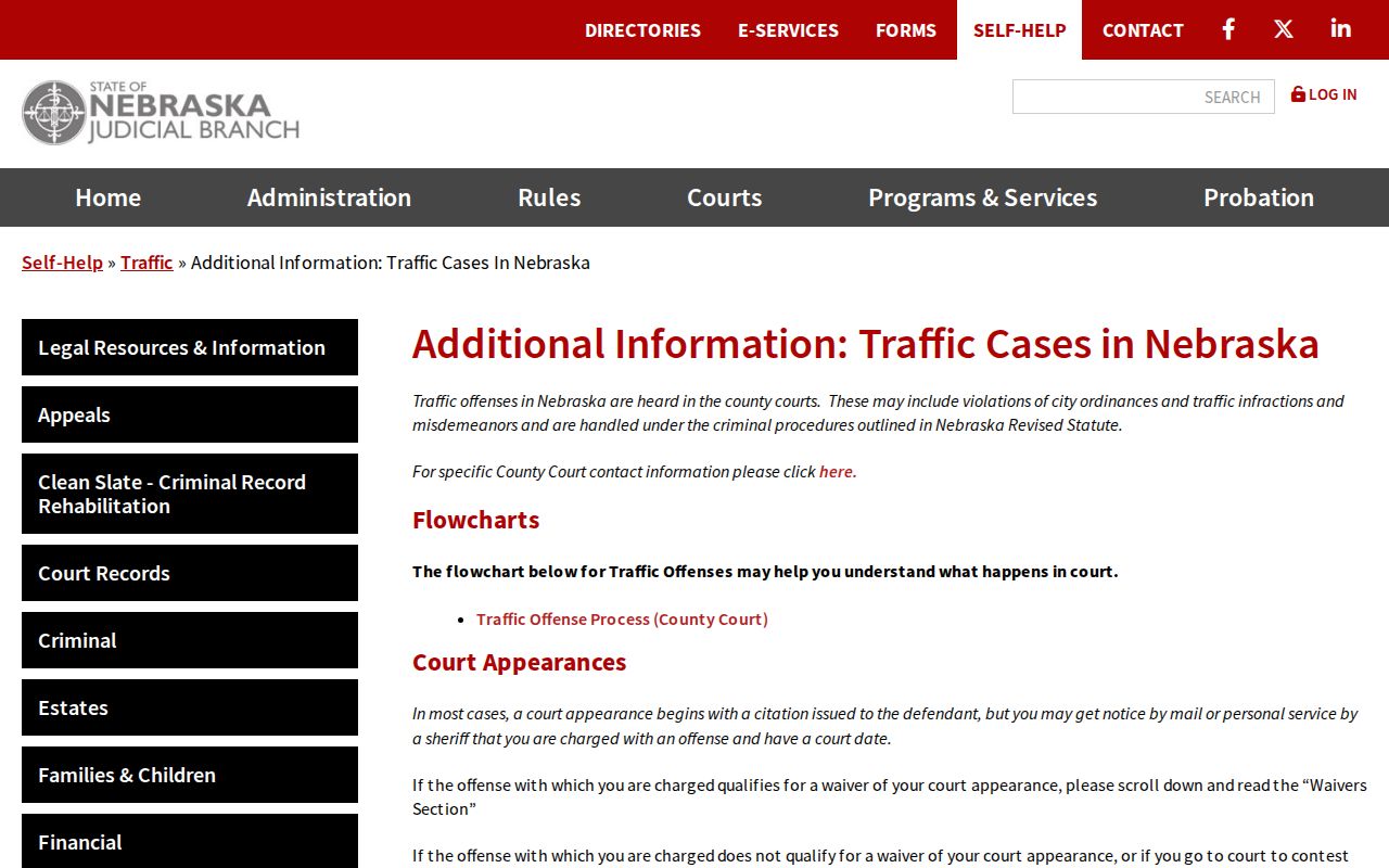 Otoe County traffic warrant search, official Nebraska traffic guidance